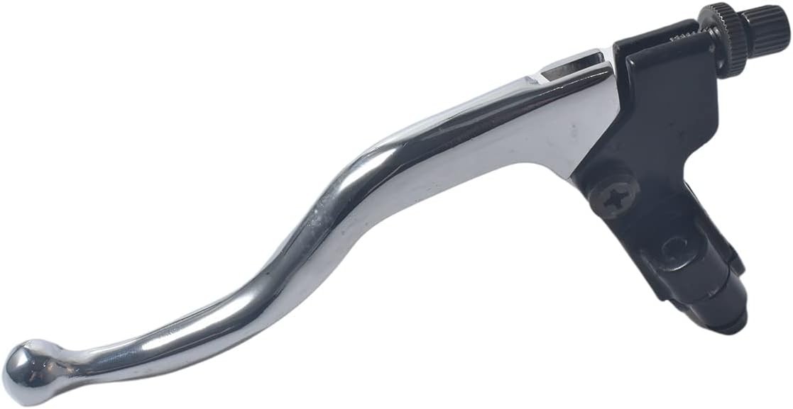 Universal 7/8″ Left Brake Handle Clutch Lever for Dirt Bikes – Silver Aluminum