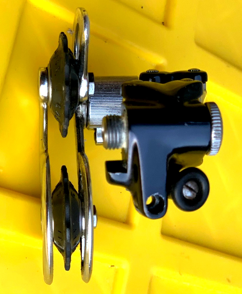 Vintage CAMPAGNOLO #4001 SUPER RECORD 5/6sp Rear Derailleur w/ Titanium Bolts