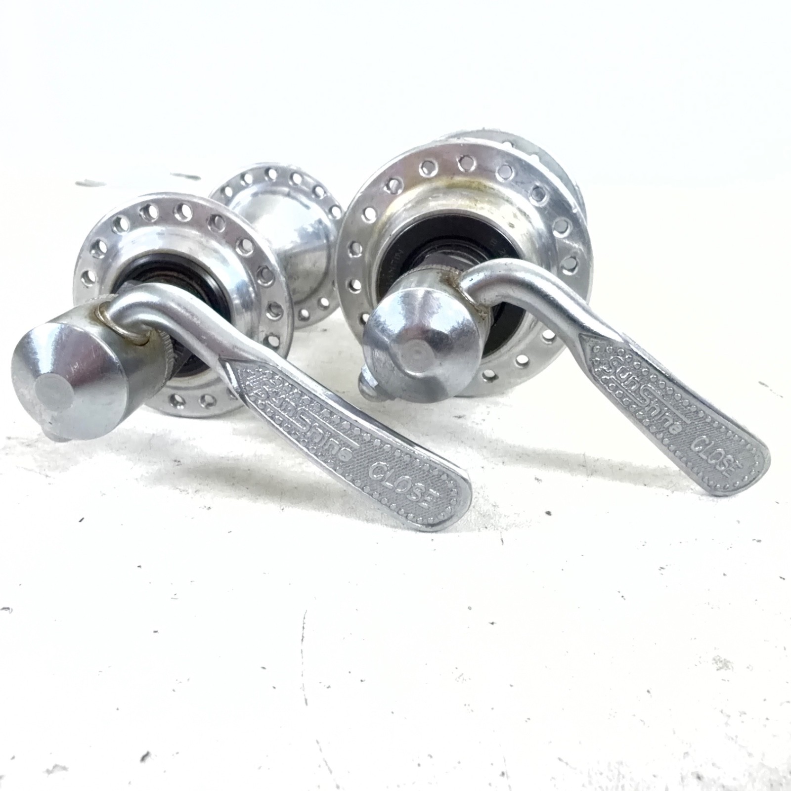 Sansin Vintage Gyro-Master Road Bike Hub Set F/R 36/36s 100/126 OLD QR Freewheel