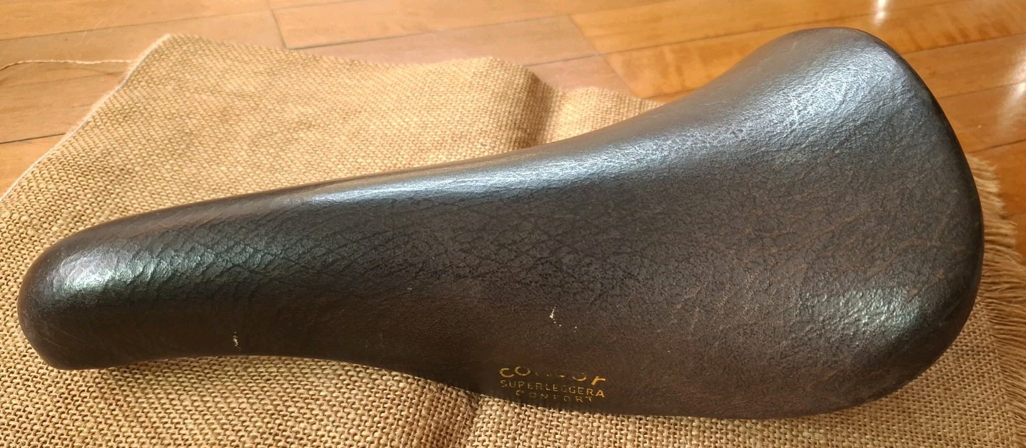 Vintage Concor Supercorsa Superleggera Confort Saddle Alloy Rails 290g. VGC