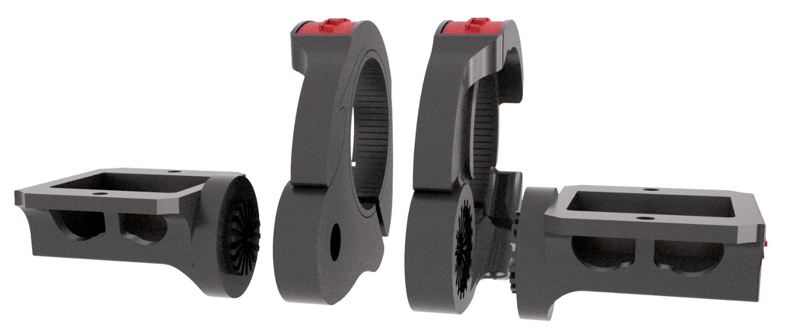 CARBONFIBER BOSCH KIOX STEALTH DISPLAY HANDLEBAR MOUNT (Right or Left)