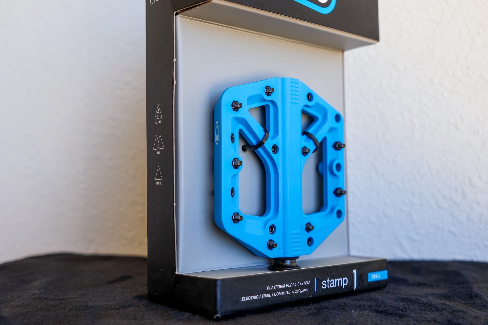 BLUE crankbrothers stamp 1 flat mtb pedals