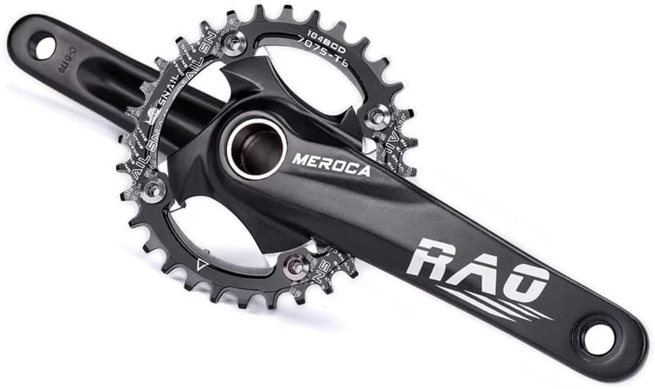 DFNWSSS Mountain Bike Crankset 40T MTB Crankset, 170mm Hollow Integrated 40T