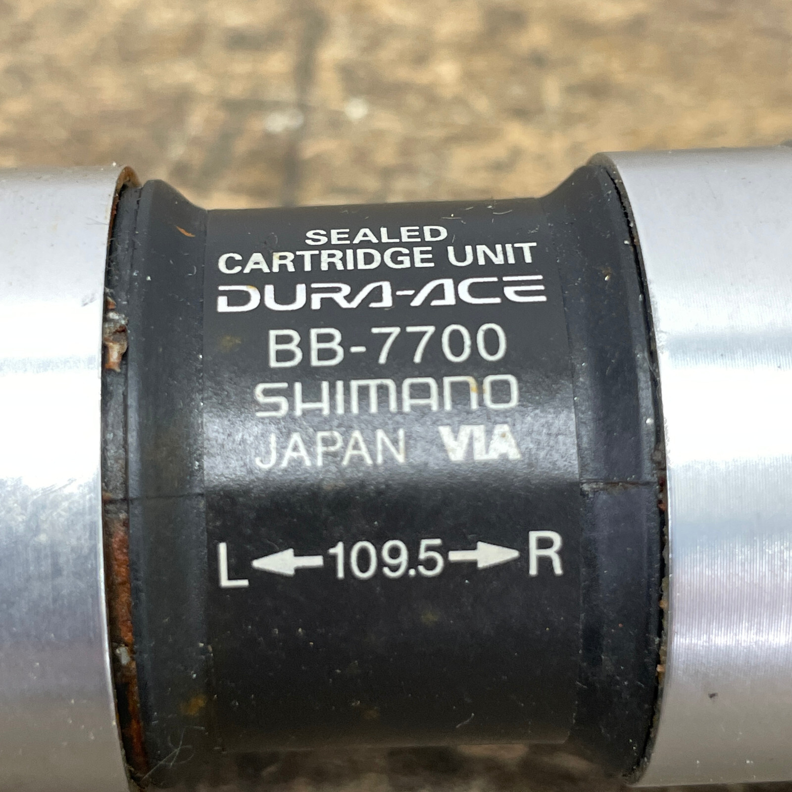 Vintage Shimano Dura Ace BB-7700 Bottom Bracket 109.5 Octalink V1 68 English A3
