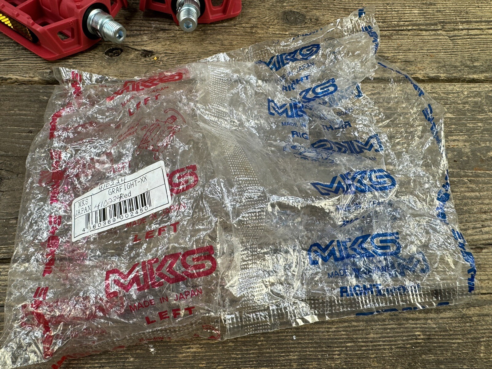 mks grafight pedals 9/16 Red Unused XX Bmx