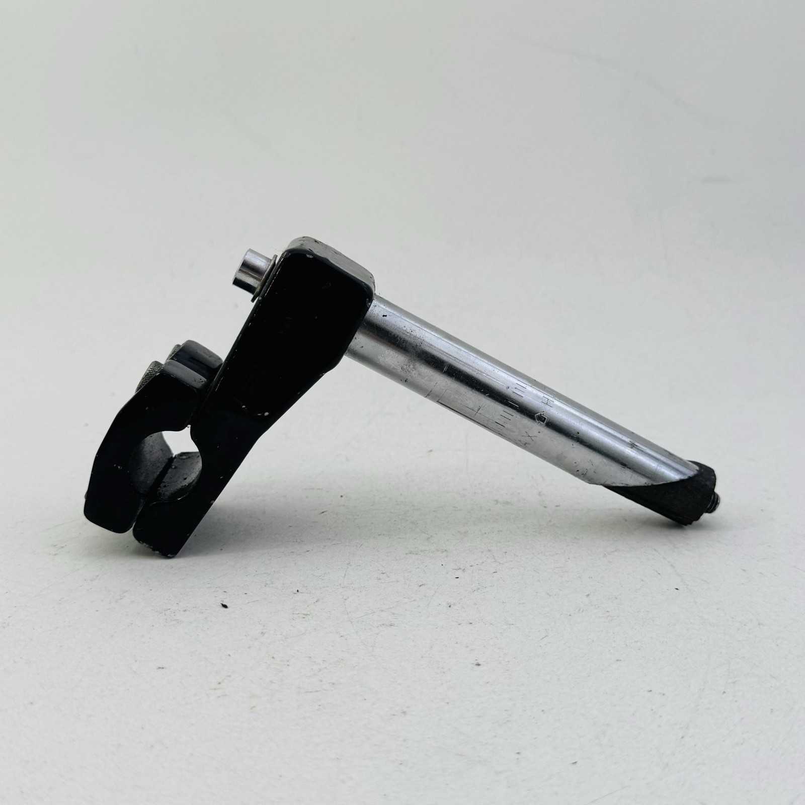 Vintage BMX Quill Handlebar Stem 21.1mm 4-Bolt Neck Black Steel Bike A05