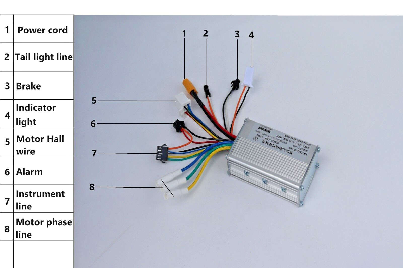 36V16A350W Universal Brushless Motor Controller for Electric Bike Scooter E-bike
