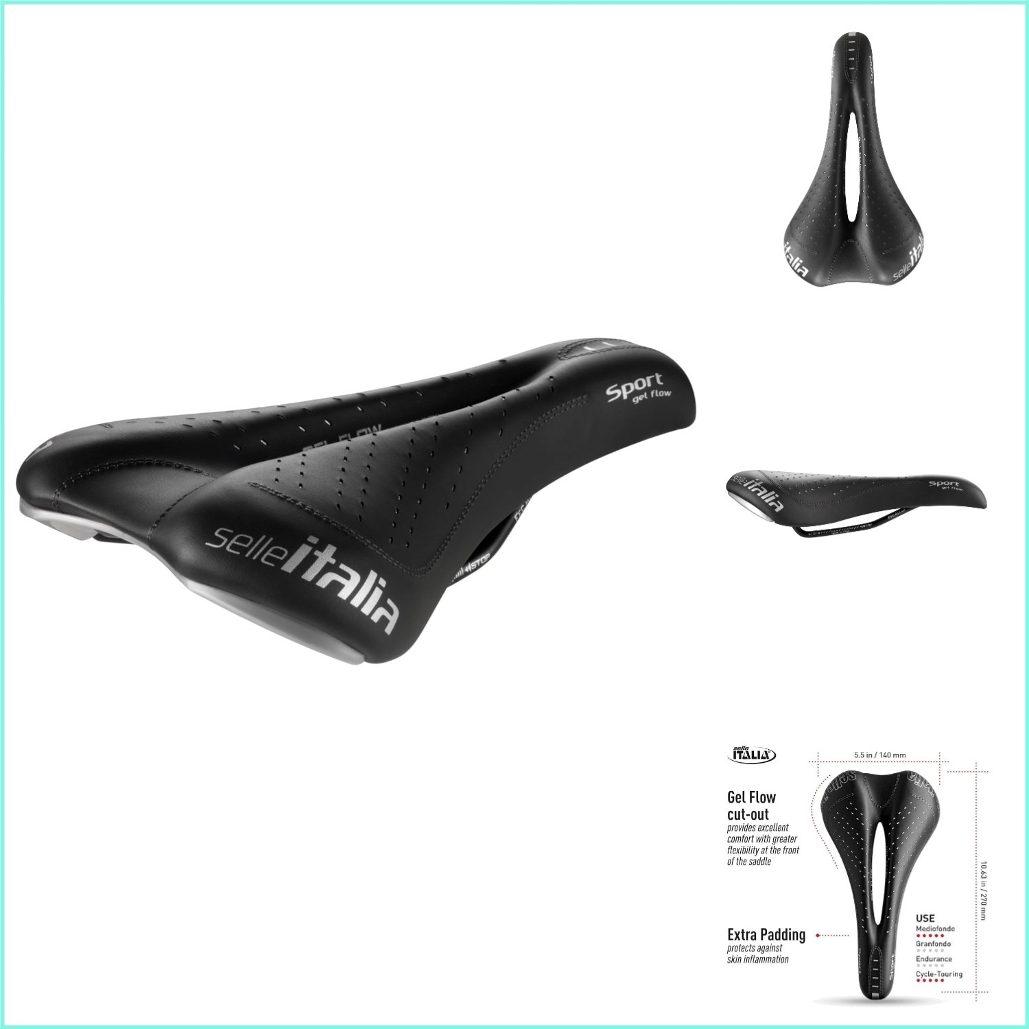 SLR SuperFlow Gel Bike Saddle – Enhanced Comfort for Mountain Biking Excellence