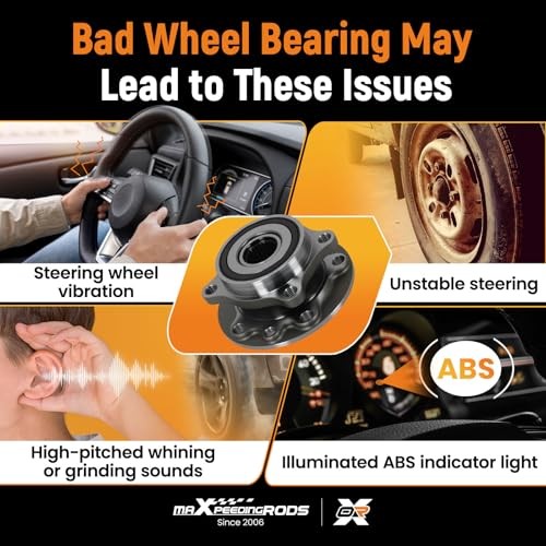 maXpeedingrods 513348 2PCS Front Wheel Hub and Bearing Assembly for 513348×2