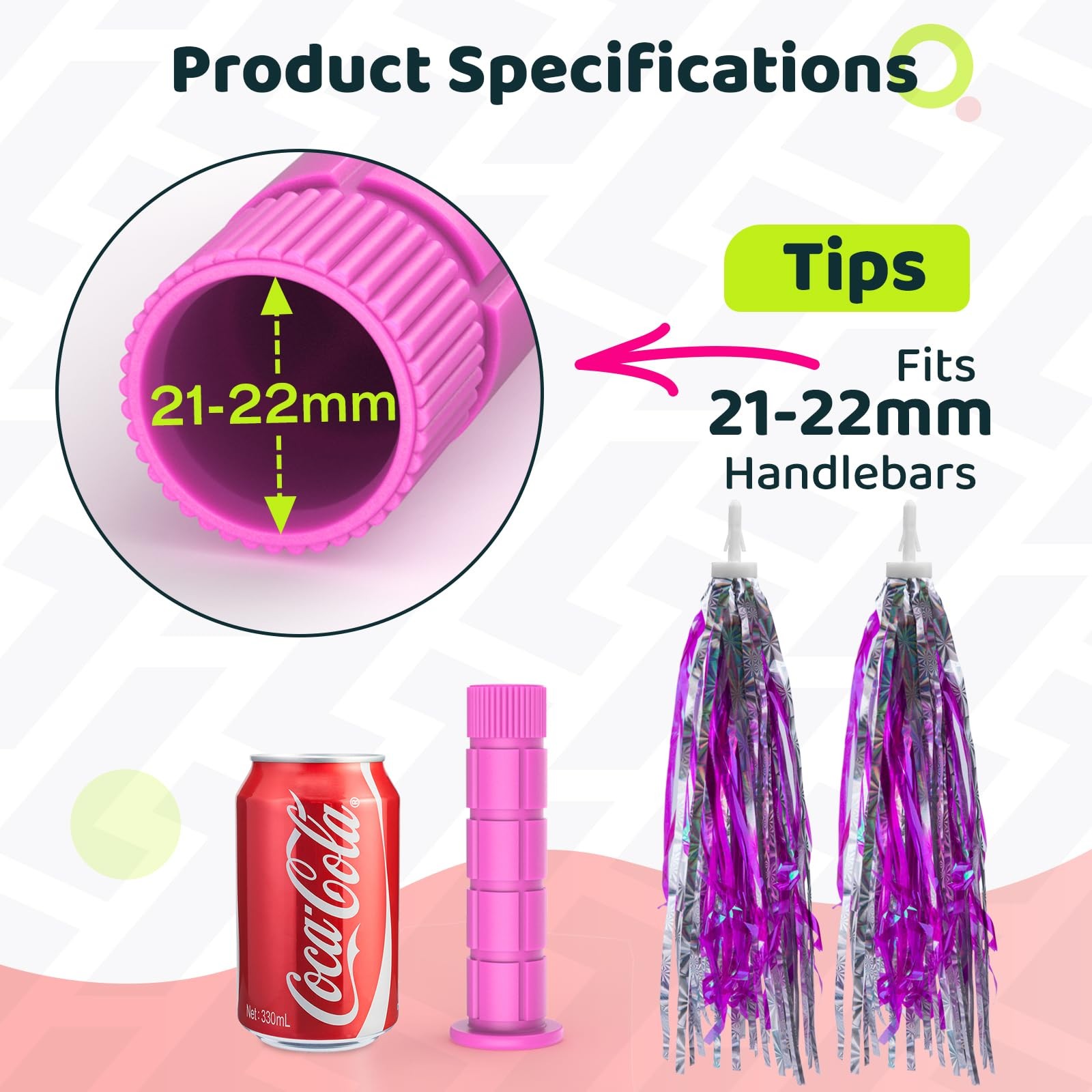 Bike Handlebar Grips, for Kids Girls Boys Bikes, Balance Bikes, Road Bikes an…