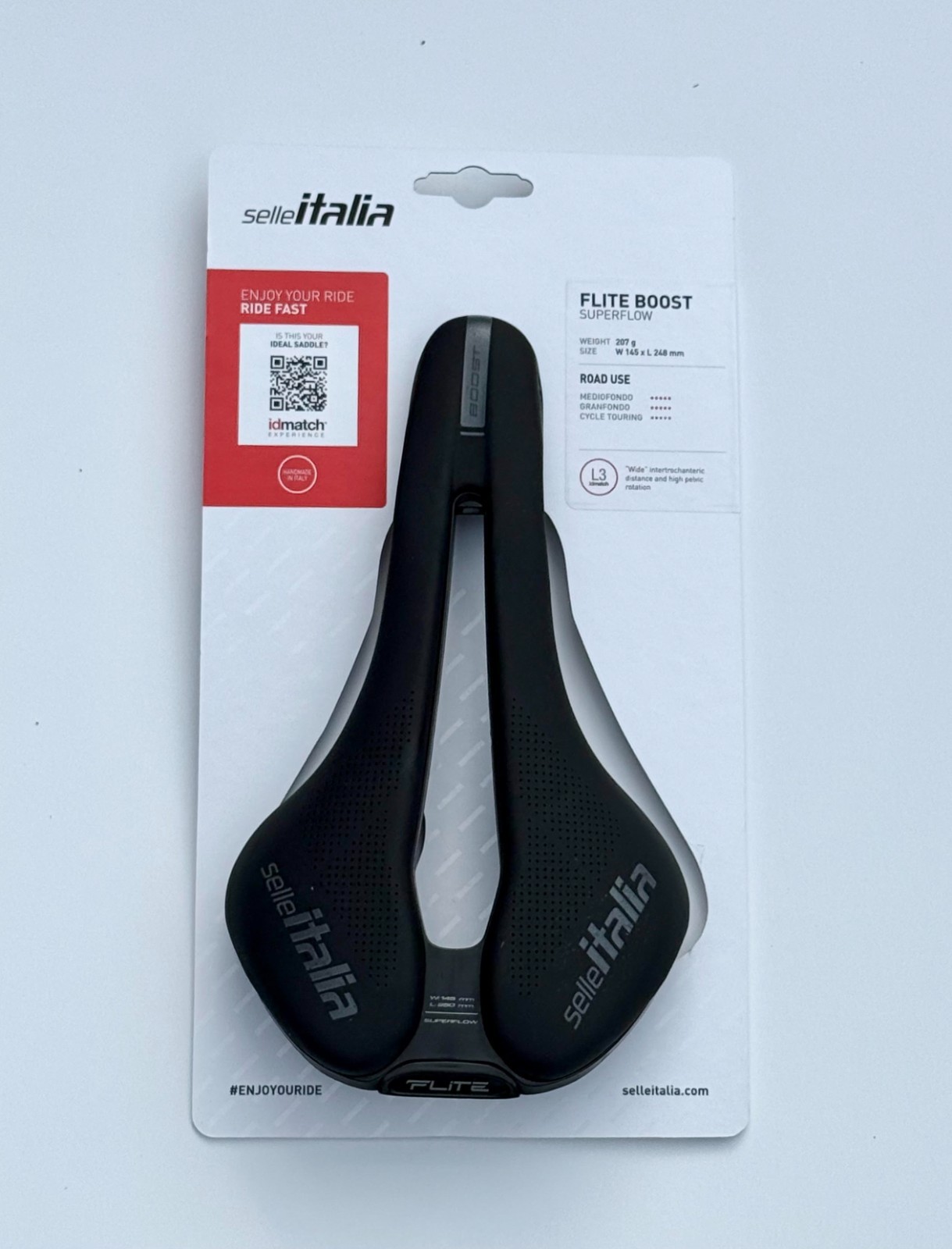NEW Selle Italia Flite Boost Superflow Saddle – 145mm – Road / Gravel / XC