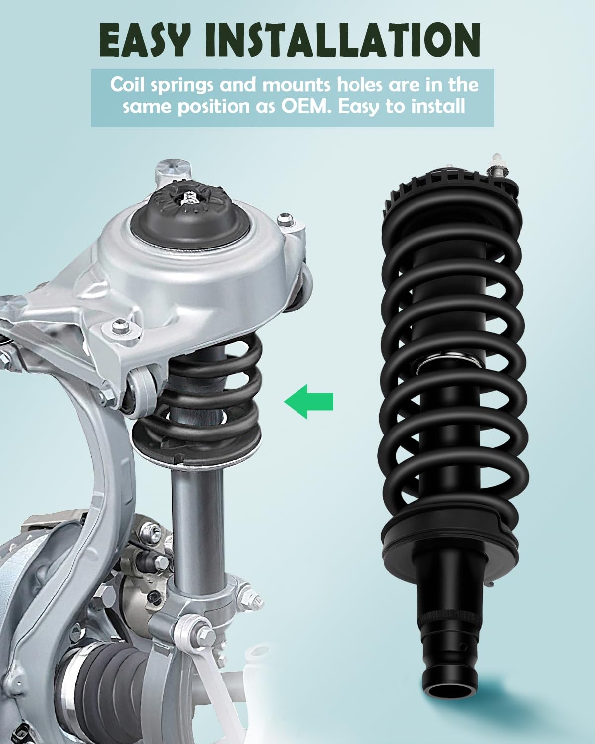 Scitoo Front Shock Absorber Assembly Fit For 2004-2007 For Buick Rainer