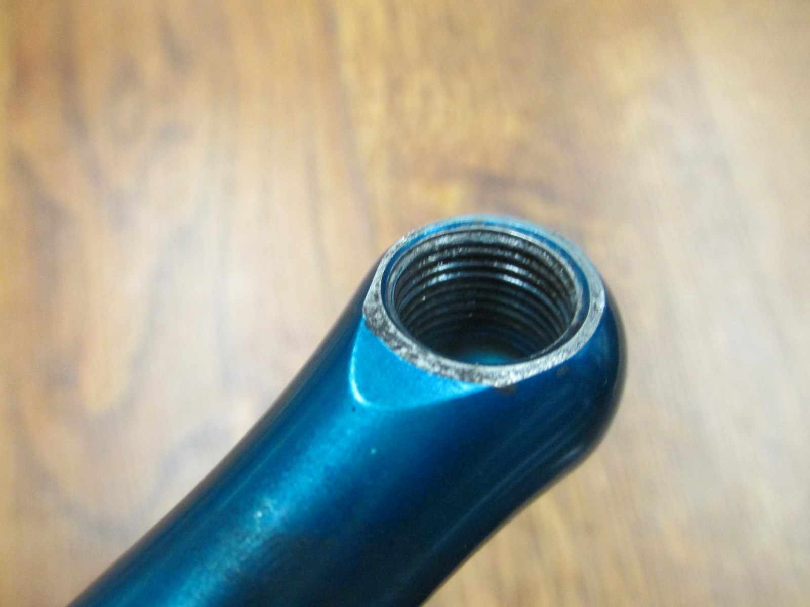 RARE VINTAGE BLUE ANODIZED GRAFTON TOP LINE SPEED STICK 177 130 BCD CRANK 107 BB
