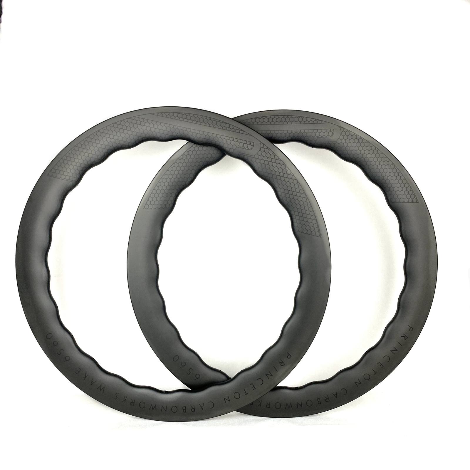 2 Pc 700C 6560 Carbon Fiber Road Bike Rims Disc/V Brake UD Matte/Glossy Finish