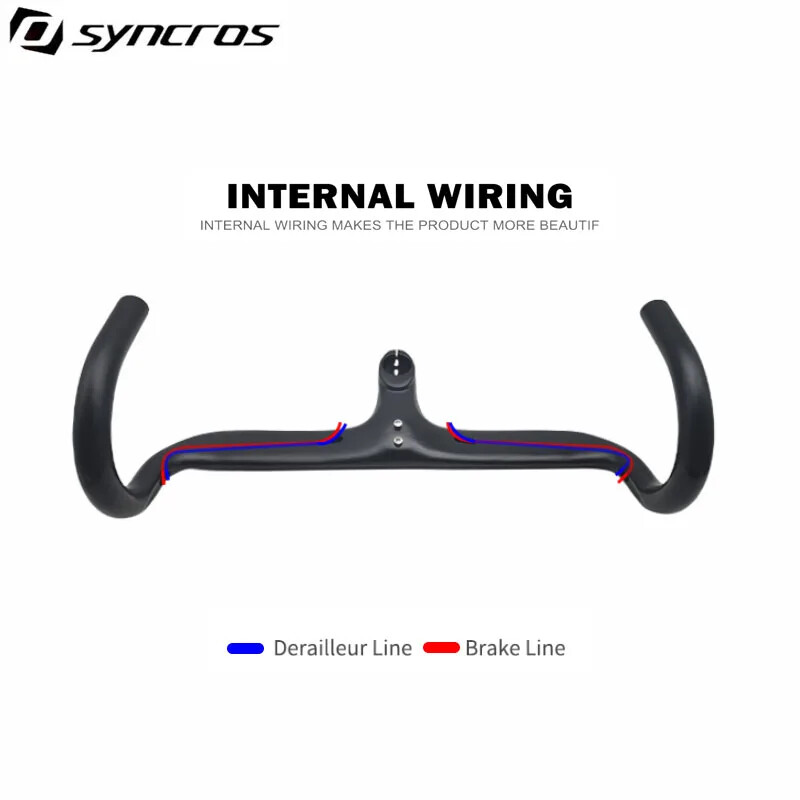 400/420/440mm Carbon Road Bike Handlebar Internal Routing Bicycle Handle Bar
