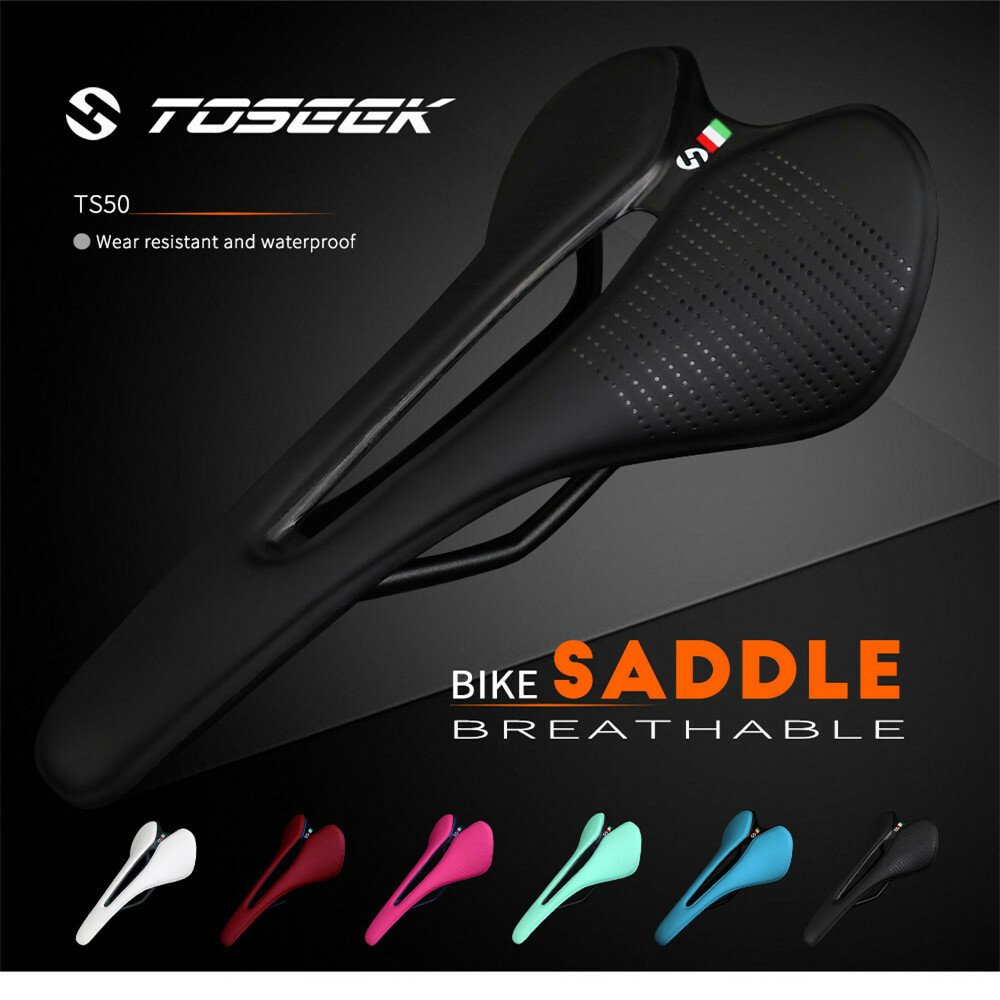 TOSEEK Seat Cushion narrow and small Saddle Recommended for Adult Bike Saddle