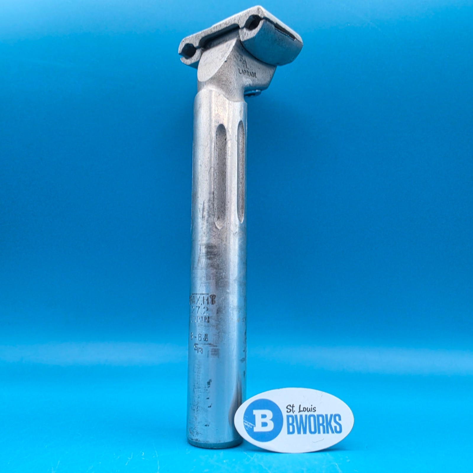 Vintage 1984 SR Laprade Fluted Seatpost 27.2mm Diameter 200mm Length g13