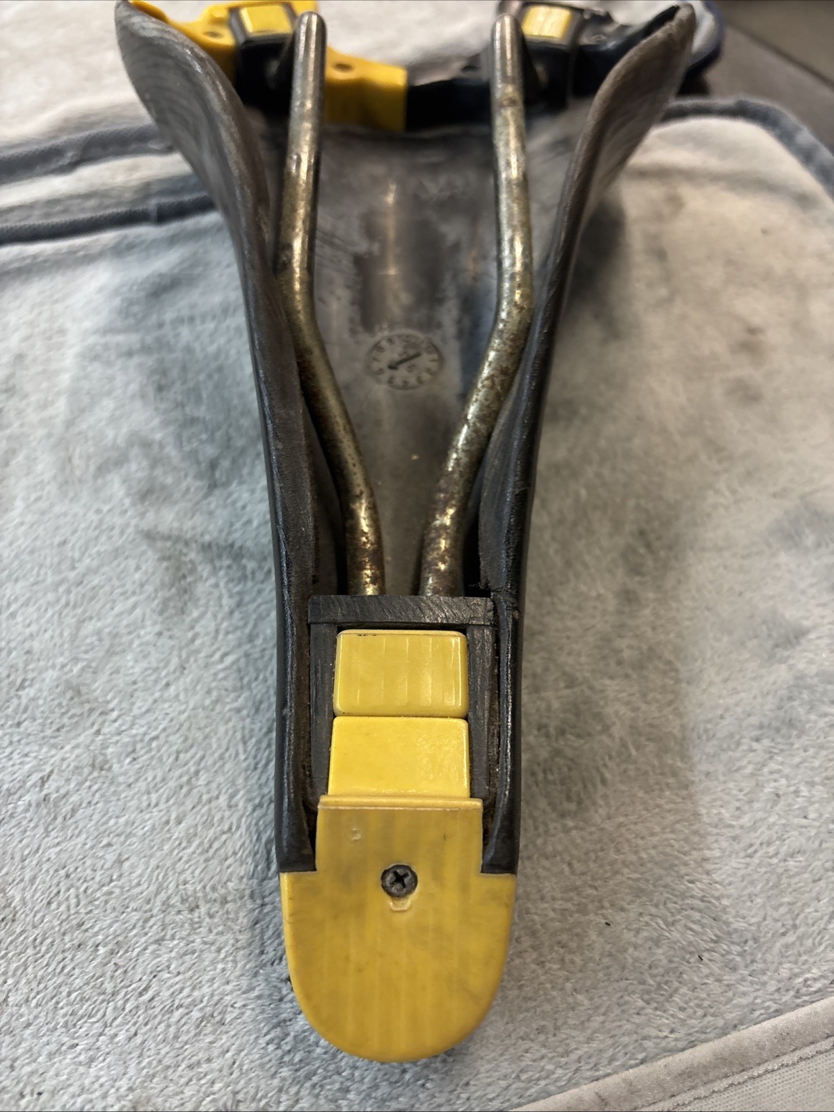 Selle Italia Turbo Matic Titanium Saddle Black Yellow Made in Italy Vintage Bike