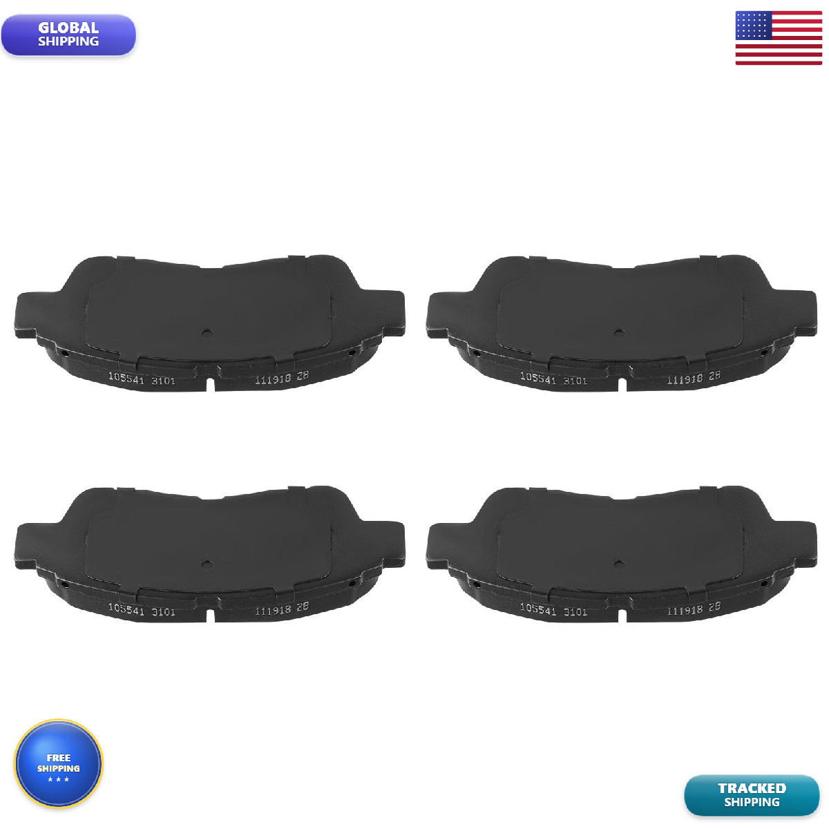 Scitoo D562 Front Semi-Metallic Brake Pads Sets Fit For Geo Prizm 1993-1997For