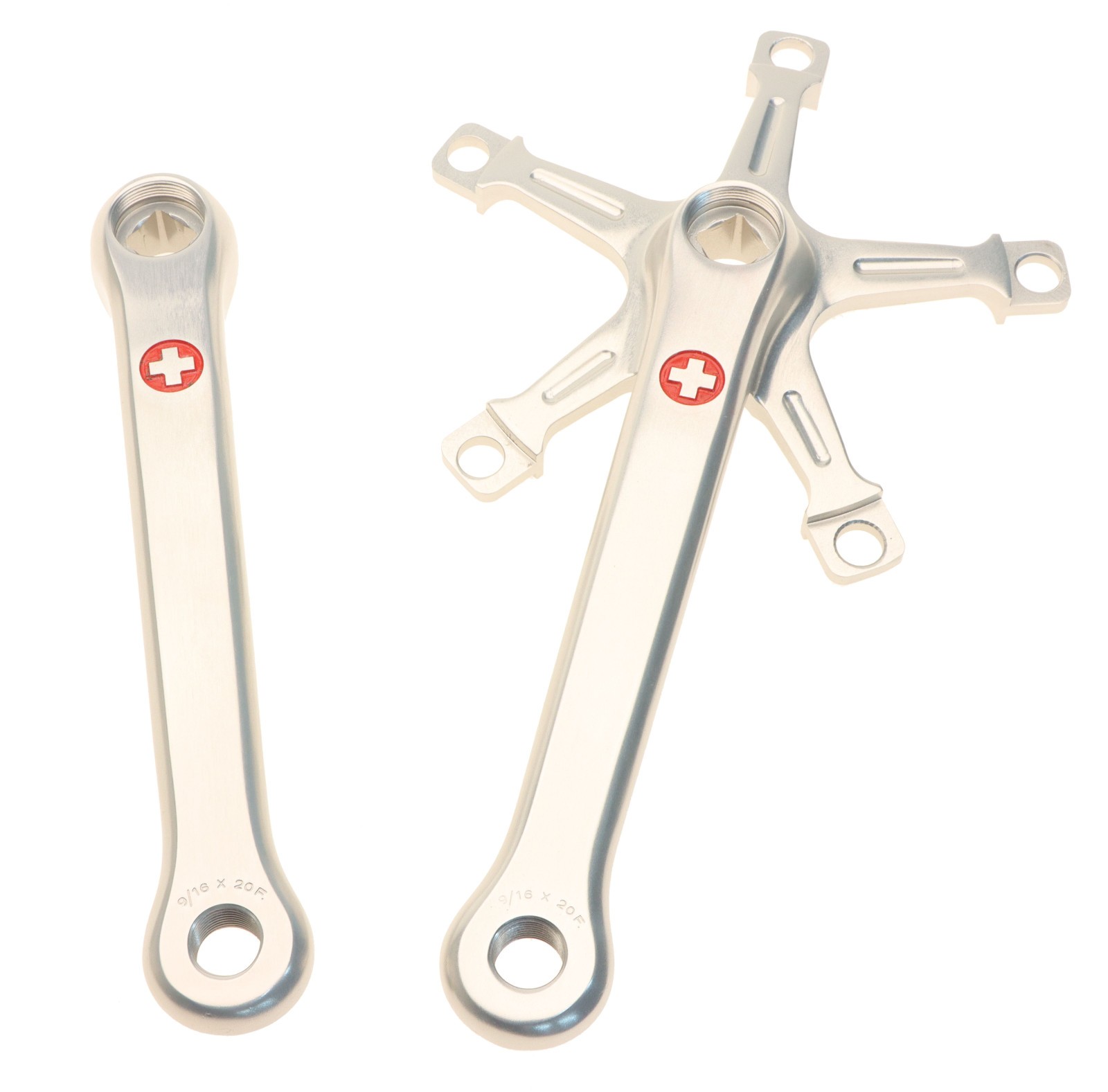 Campagnolo Super Record Strada Road Crank Arms 172.5mm Swiss Pantographed NOS