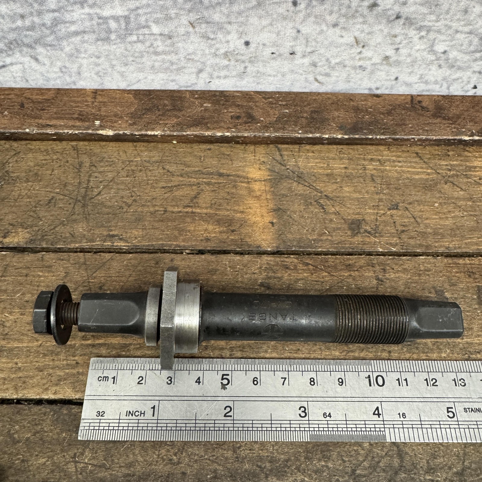 Vintage Tange CV-170 BMX Bottom Bracket 3pc Sealed Bearing CrMo Old SChool 80s