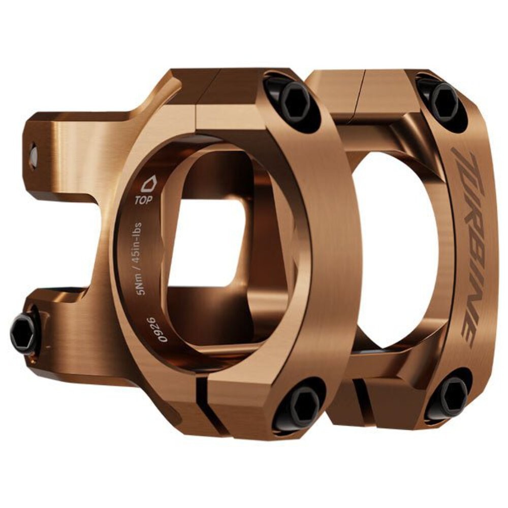 RaceFace Turbine Stem – 50mm 35mm Clamp +/-0 1 1/8″ Kashmoney Gold