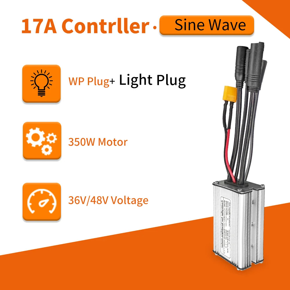 Electric Bicycle KT Controller 36V 48V Waterproof Brushless 250W 350W 500W 1000W