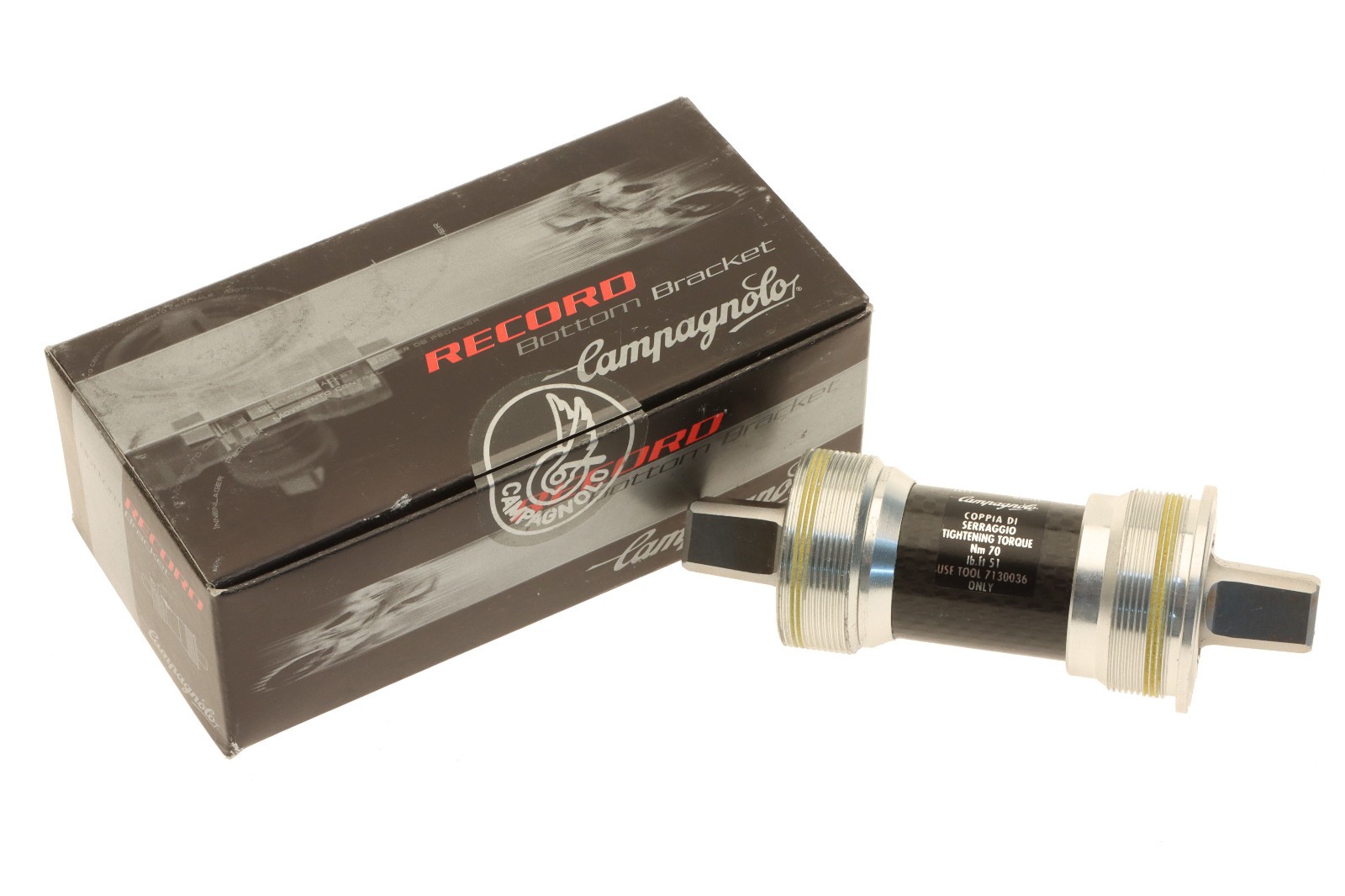 Campagnolo Record Bottom Bracket BB02-RE11IT TRIPLE Italian 111mm ’02 NEW NOS