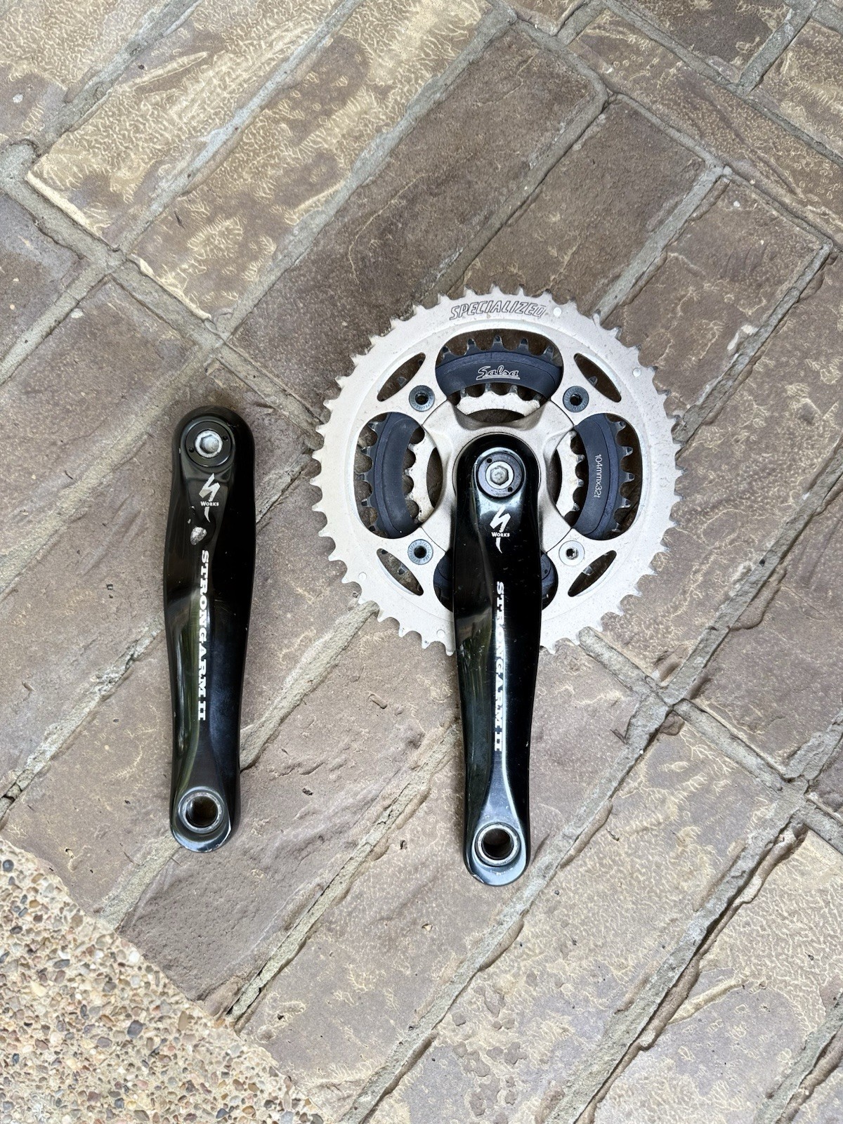 Specialized S-Works Strong Arm II Square Taper Triple Crankset 170 104BCD Salsa