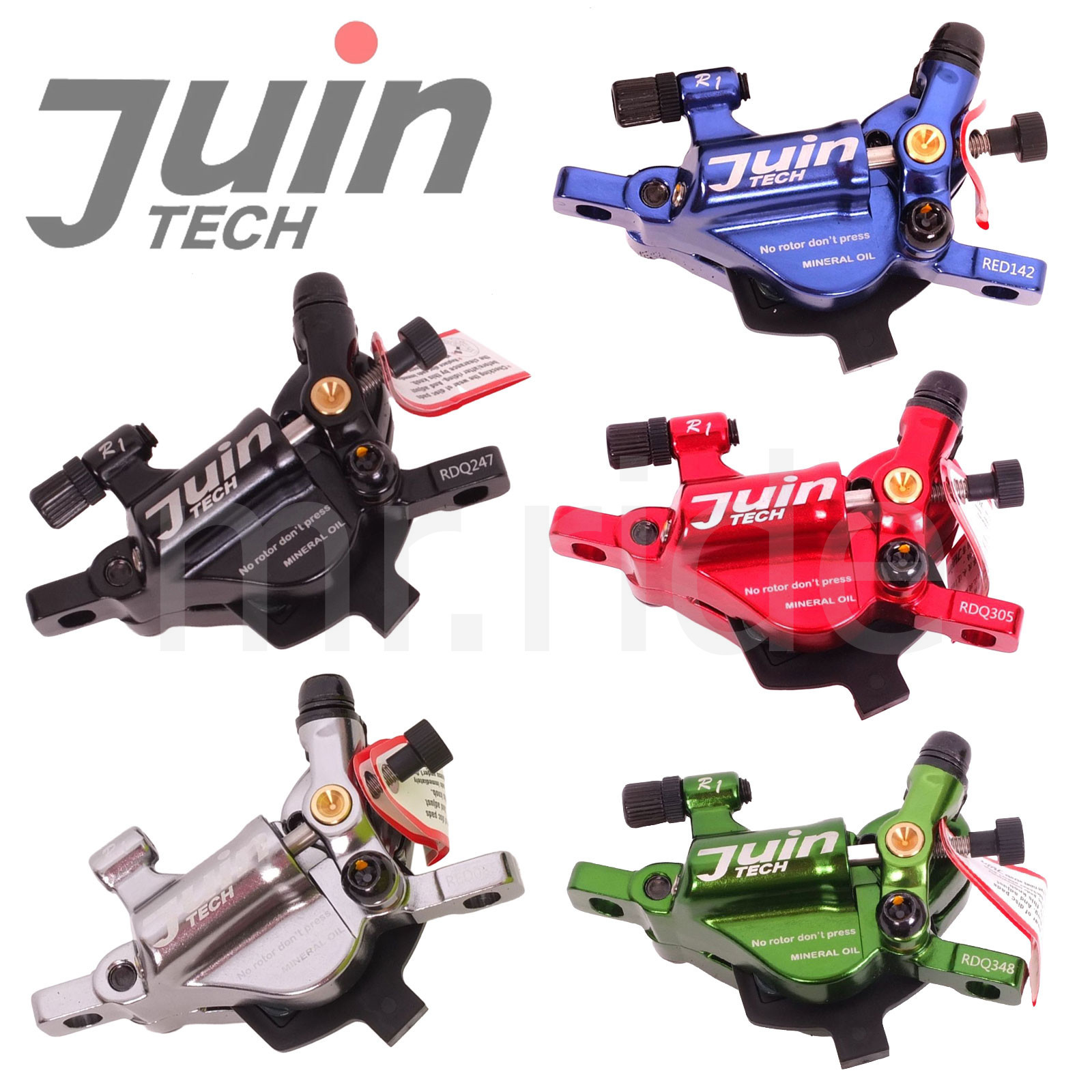 Juin Tech R1 Hydraulic Cable Disc Brake Set Dual Side Actuation Road/CX Bike