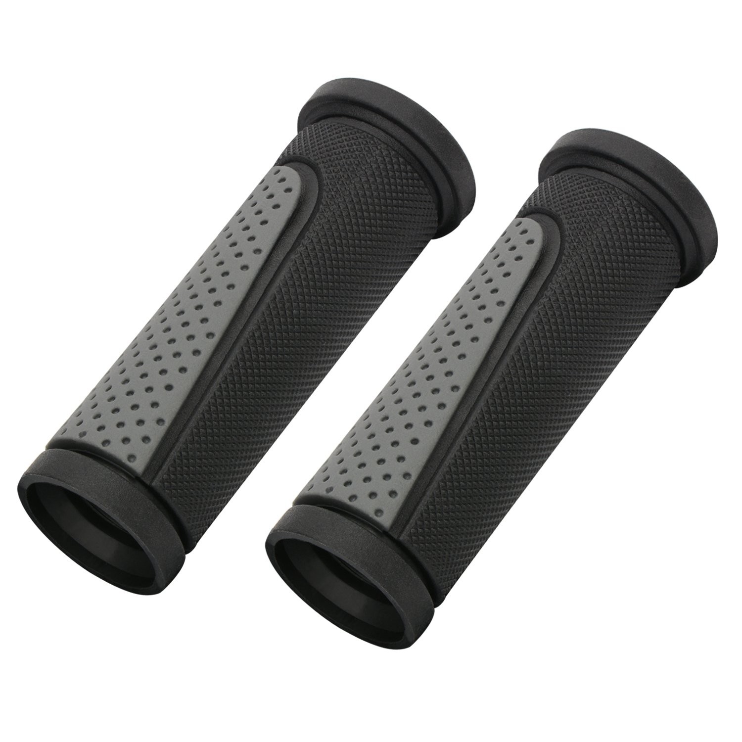 2X Short Mini Handlebar Bicycle Grips Fit Many Standard Bikes 90MM Length (Bl…