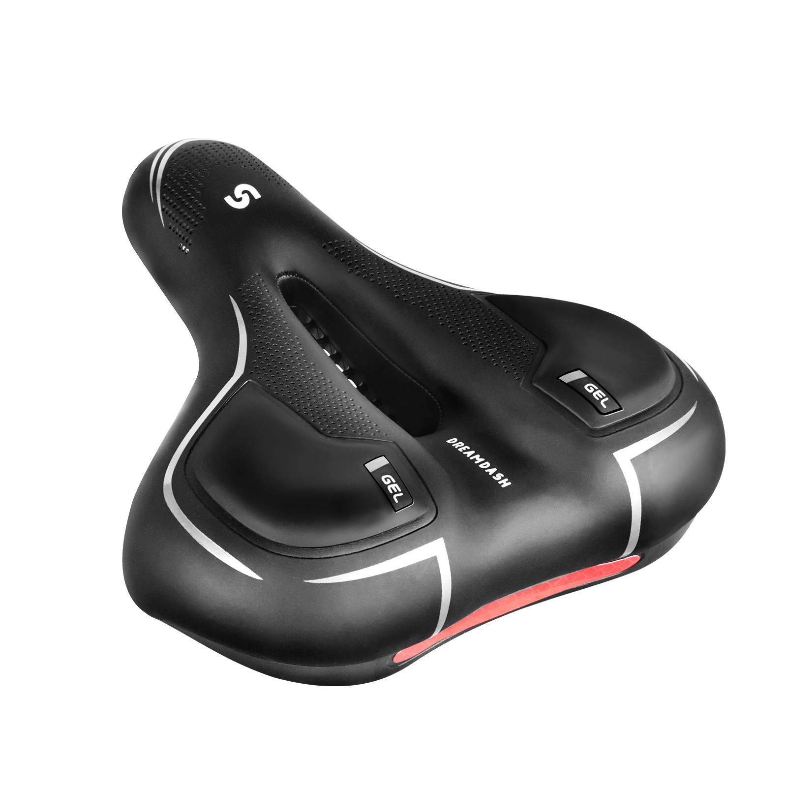 A Pair Bicycle Bike Saddle Seat Comfort Wide Big Bum Soft Gel Cushion Pad Sporty