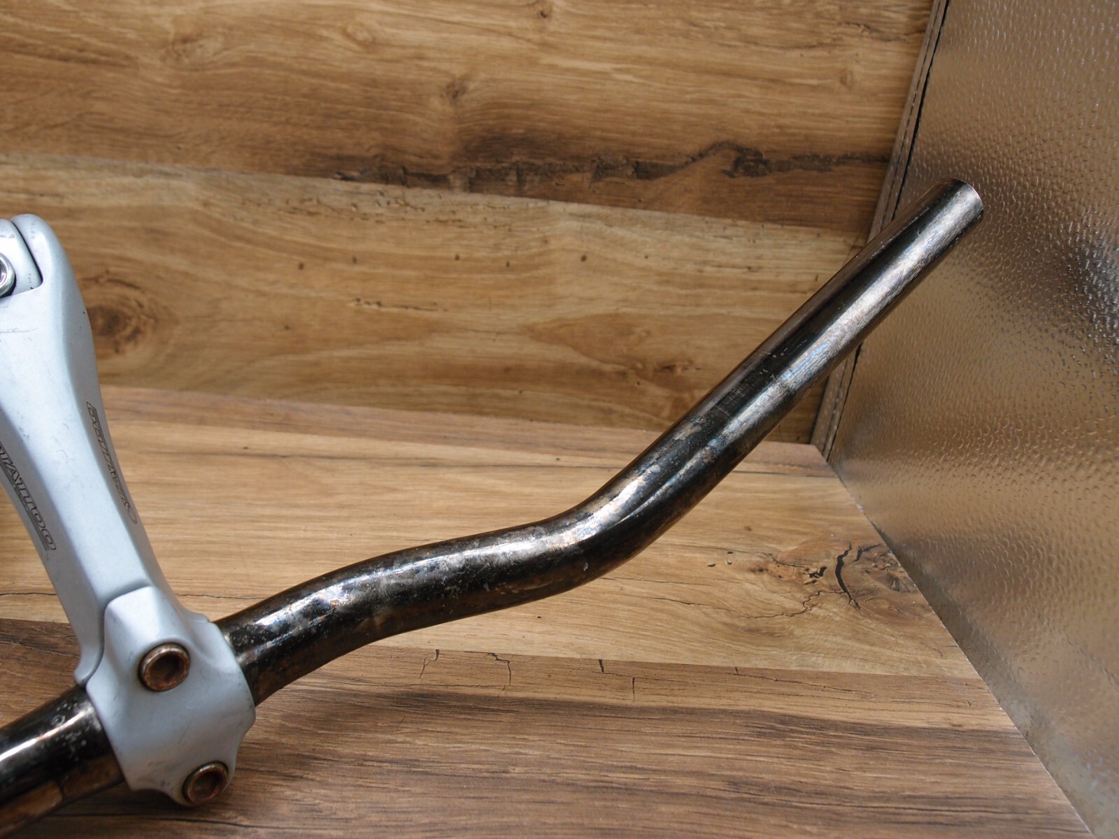 1998 steel riser handlebar Schauff + adjustable quill stem Tattoo Kalloy 25.4 mm