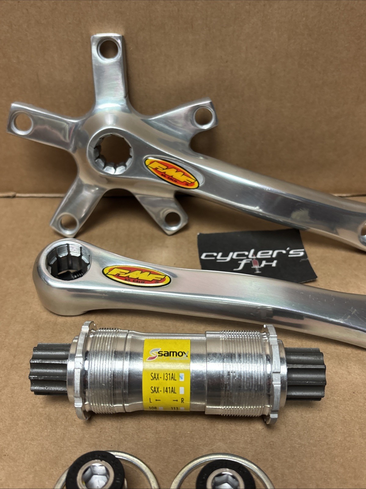 NOS FMF 155mm Pro Stroke Crank Set Isis Spline 110 BCD Mini Bmx Shimano Race w/
