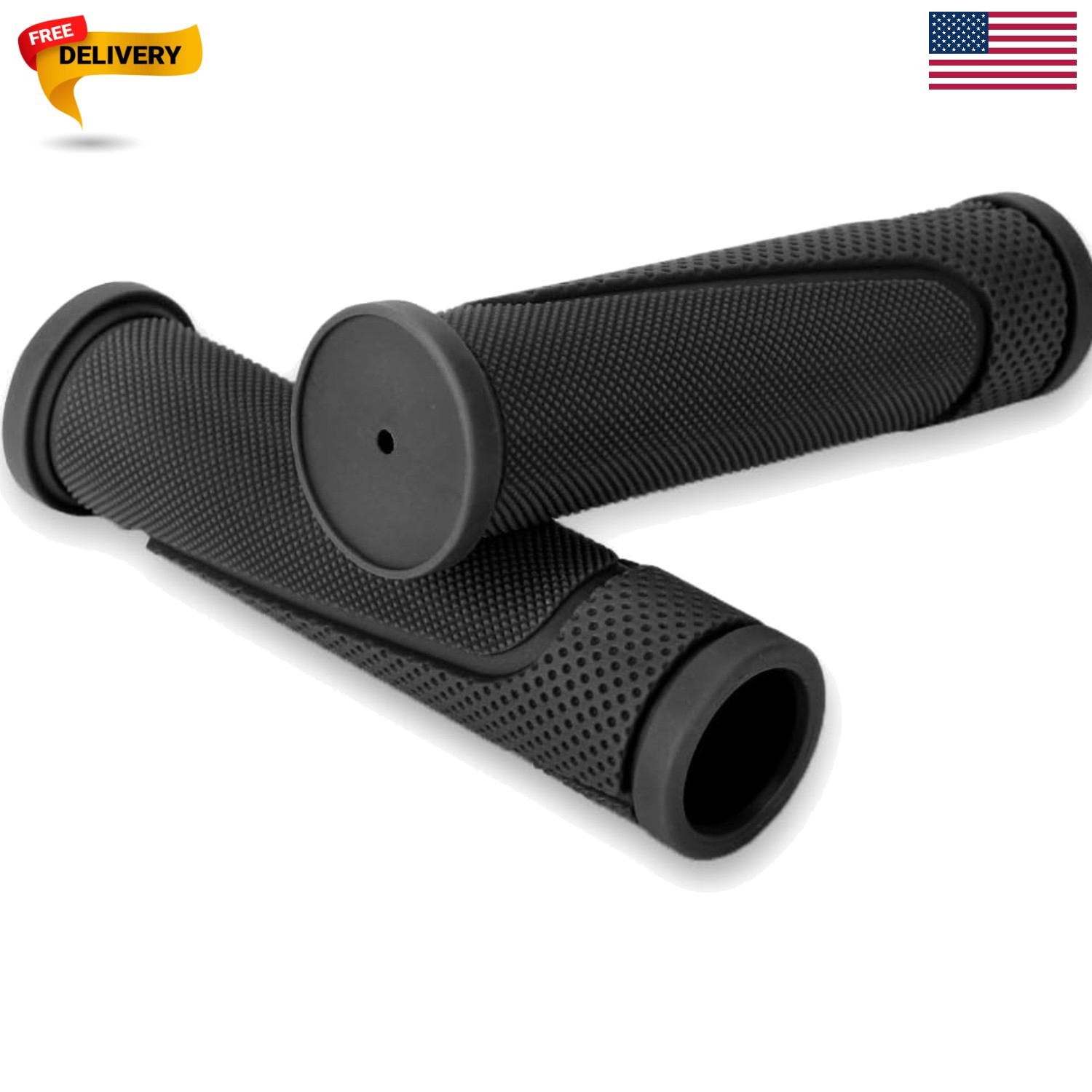 Kids and Adults 132mm No-Slip Bike Handlebar Grips | Bright Color Options