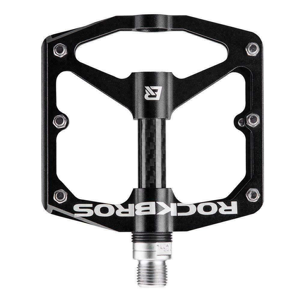 RockBros Bicycle Road Mountain Bike Pedals Carbon Fiber Sealed Bearings Aluminum