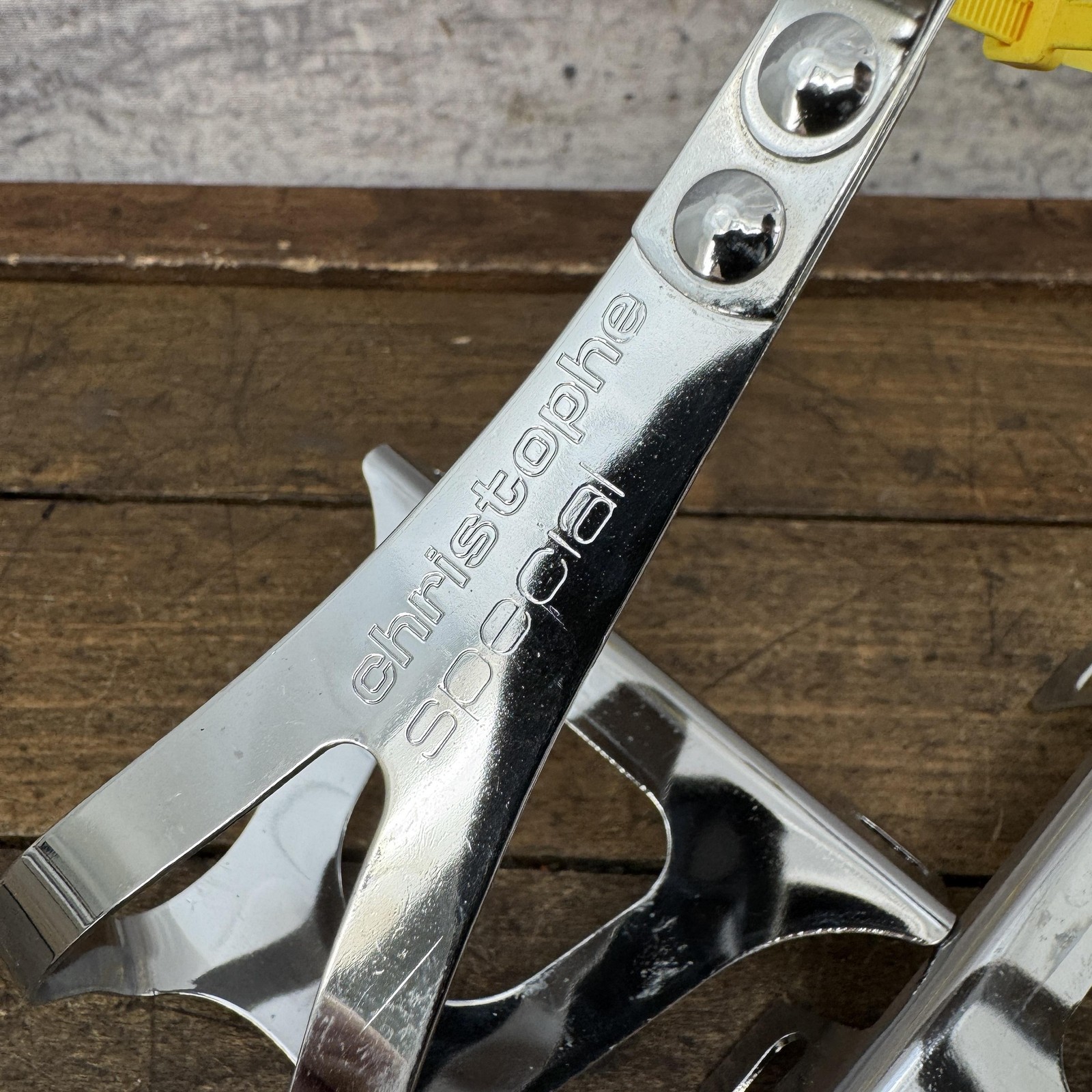Vintage Christophe Special Toe Clips Silver Steel NOS 80g Road Track France