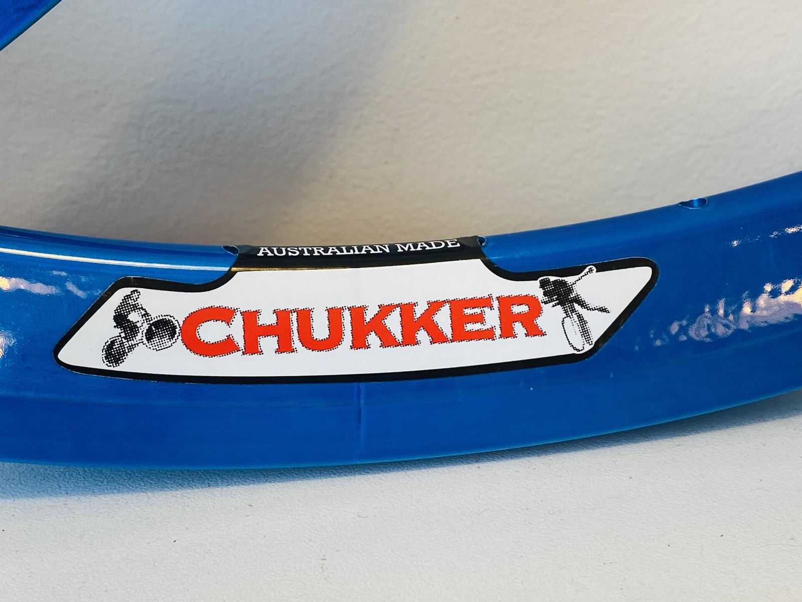 Velocity Chukker 700c Rim Set 48h Blue Anodized NMSW – Made in Australia