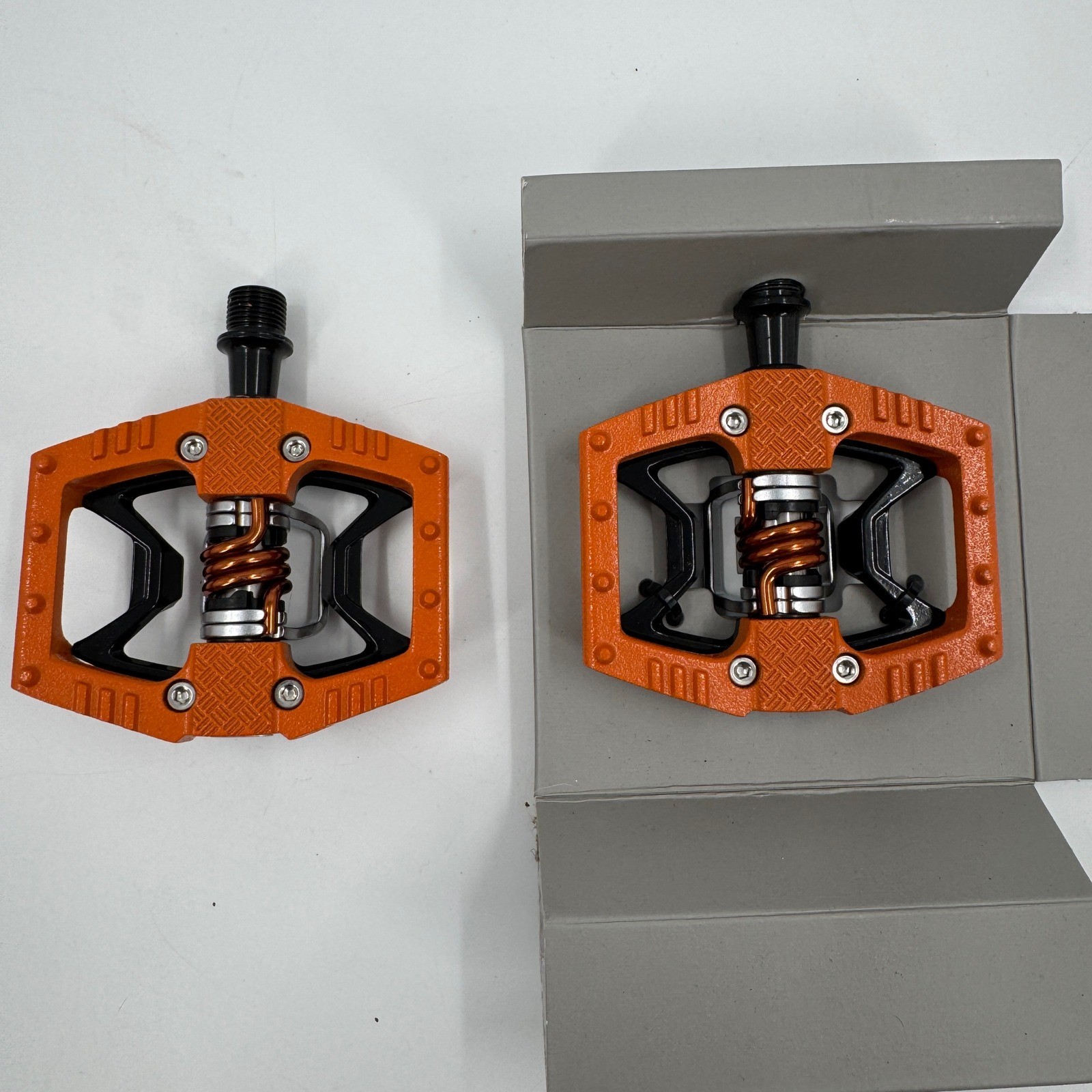 Crankbrothers Mallet 2 Pedals Unisex OS Orange Black Clipless MTB Platform