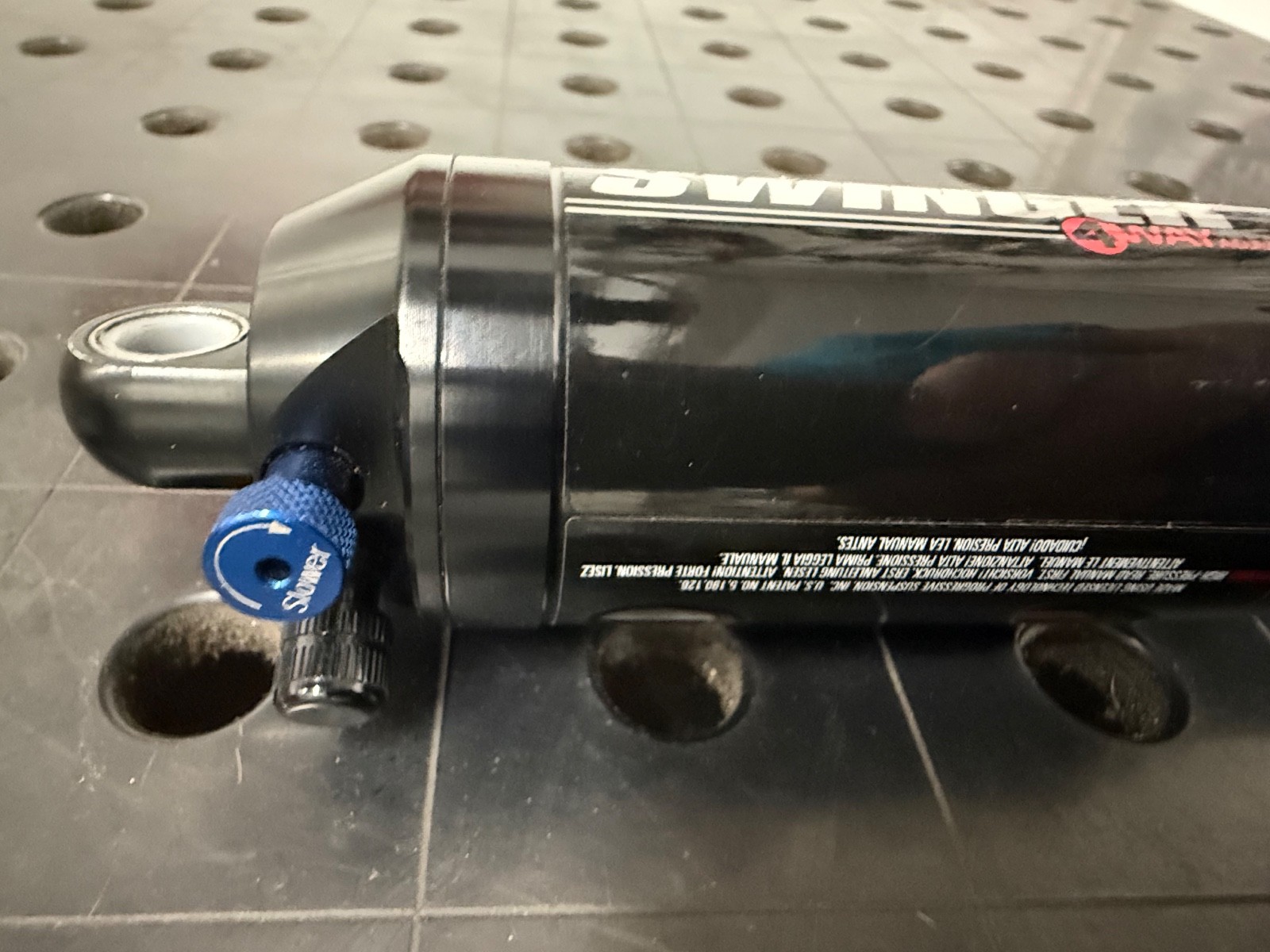 Manitou Swinger 4‑Way Adjust SPV Shock 200mm Eye‑to‑Eye Mountain Rear Suspension