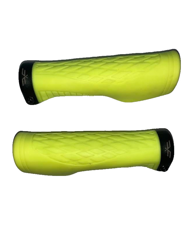 Forte Contour Locking Grips, Ergonomic Bolt on Grips, Hi-Vis Yellow