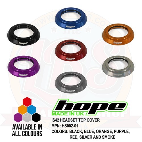 Hope IS42 Headset Top Cover 1-1/8″ – HS002-01 – All Colors – Brand New