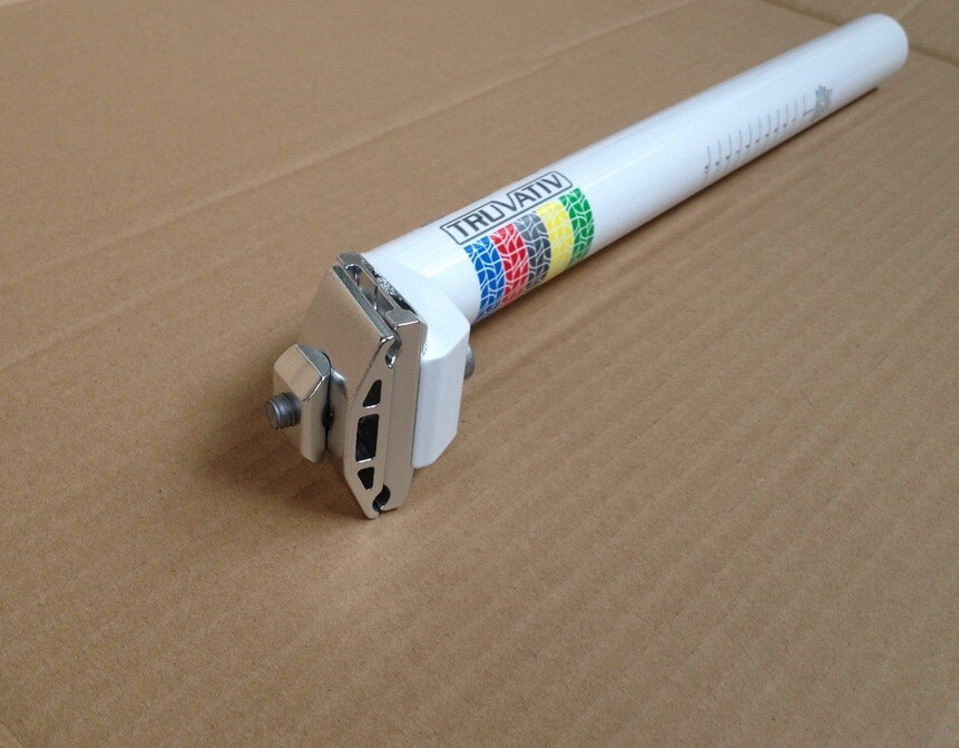 Aluminum MTB Road XC Bike saddle Seat post Backsweep Plain Seatpost 30.8*350mm