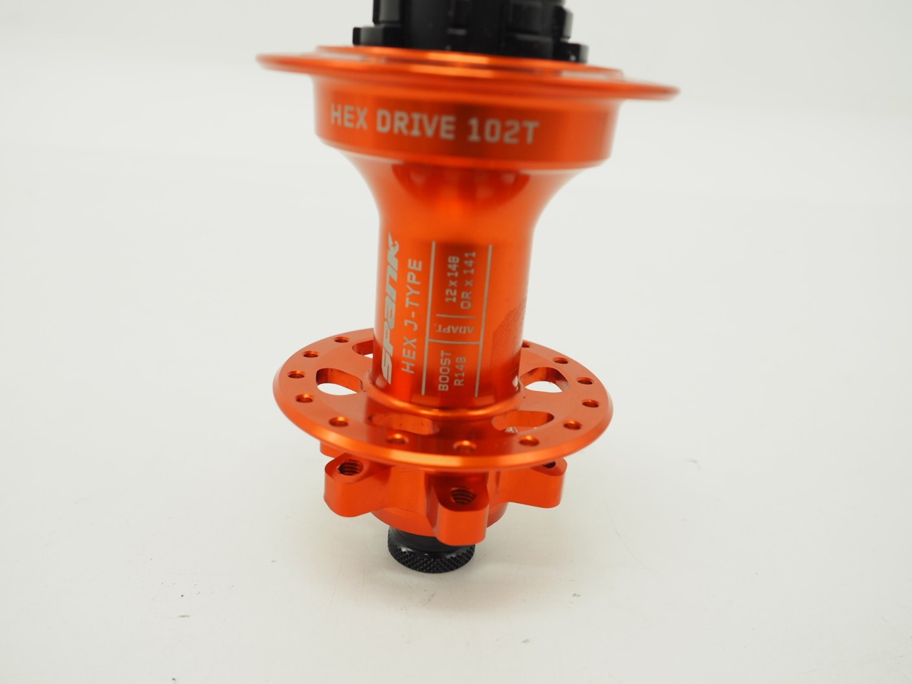 New! Spank Hex J-Type Boost 12 x 148mm Rear Mountain Bike Hub Orange