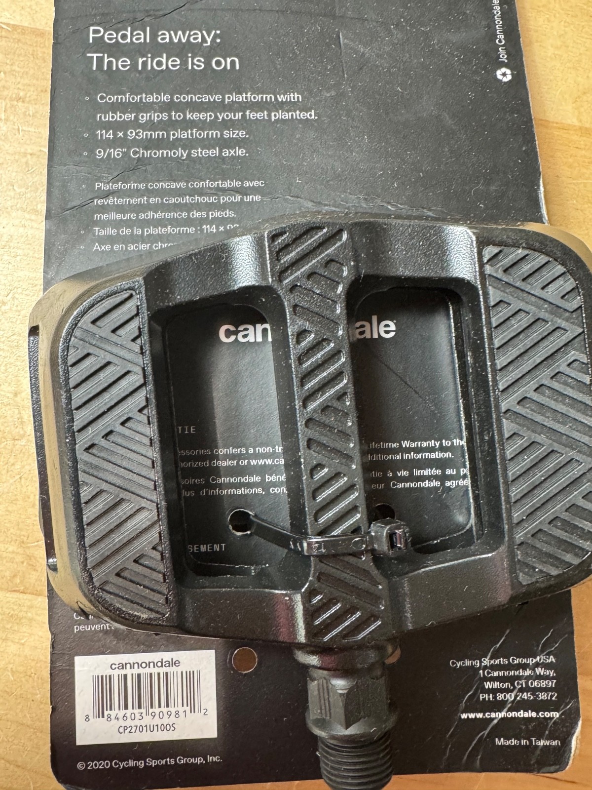 Cannondale Urban Bicycle Pedals Alloy w/ 9/16″ Spindle CP2701U10OS BLACK