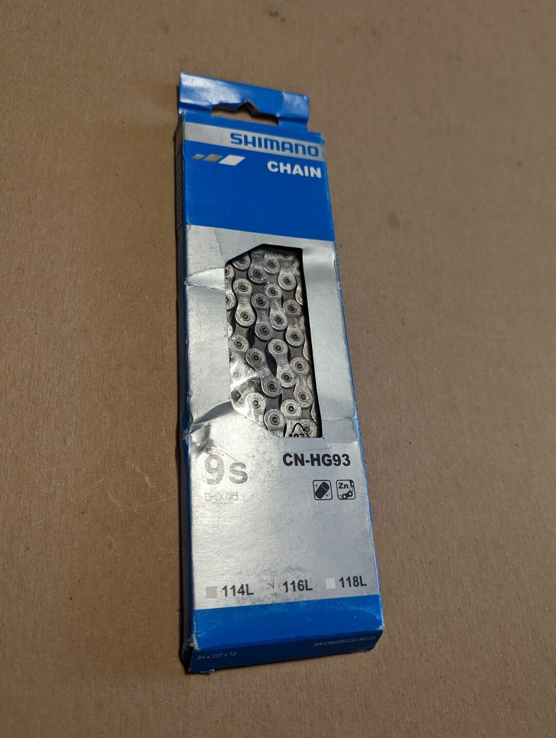 Shimano XT HG93 9-Speed Chain CN-HG93 116L