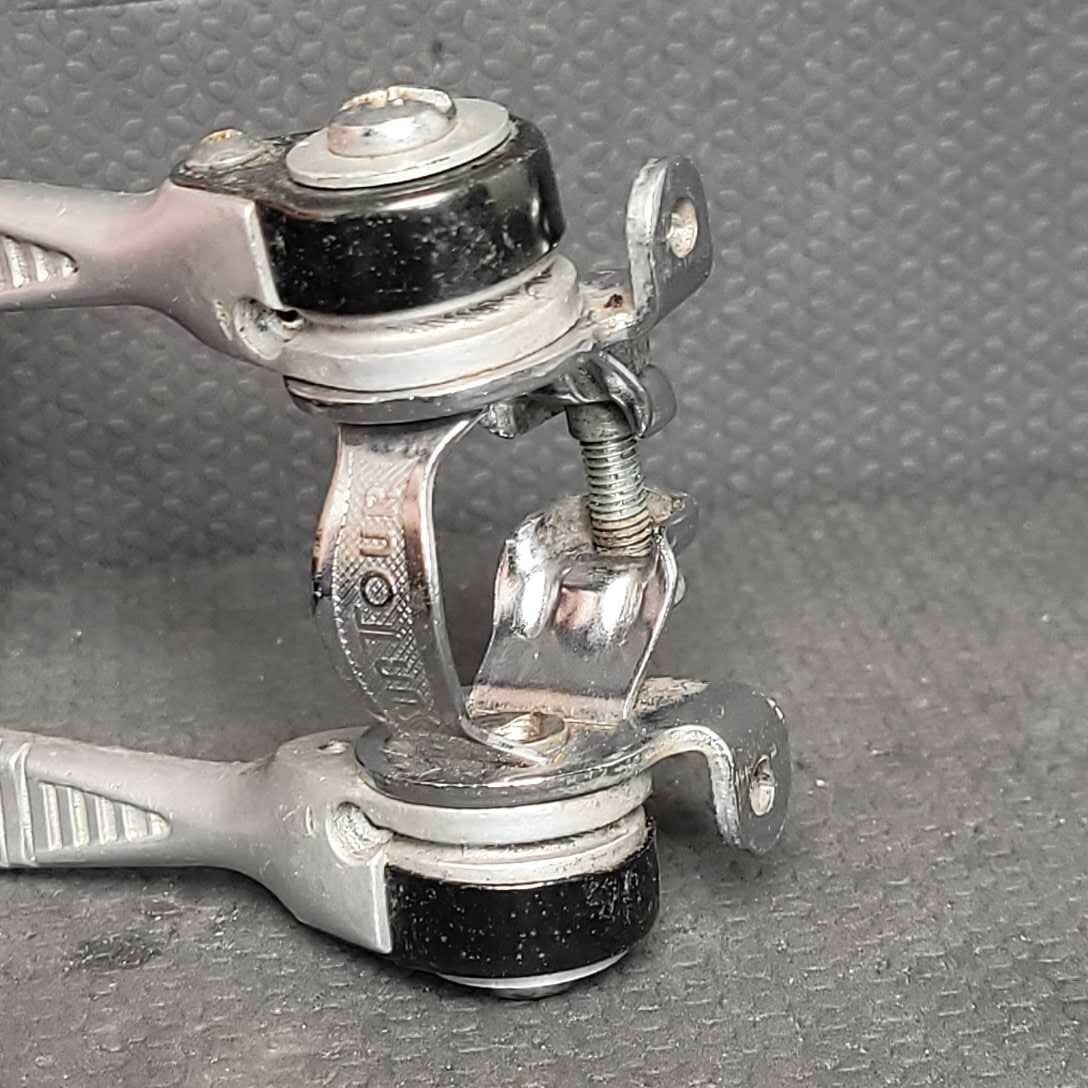Suntour Power Shifters Downtube Ratchet 1980 Silver