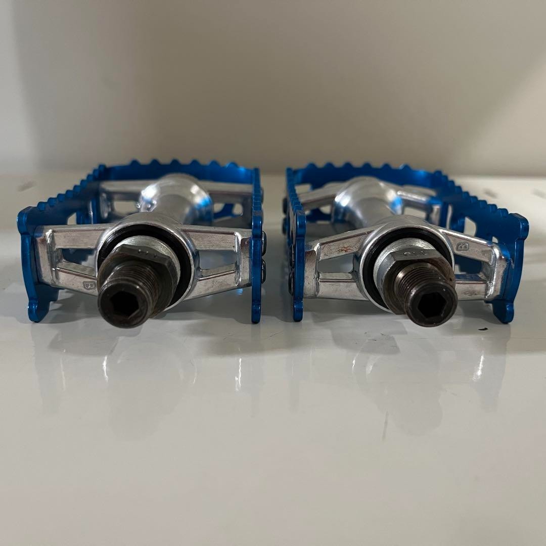 VTG MKS BM-7 Pedals Blue 1/2″ Made in Japan Old School BMX NOS