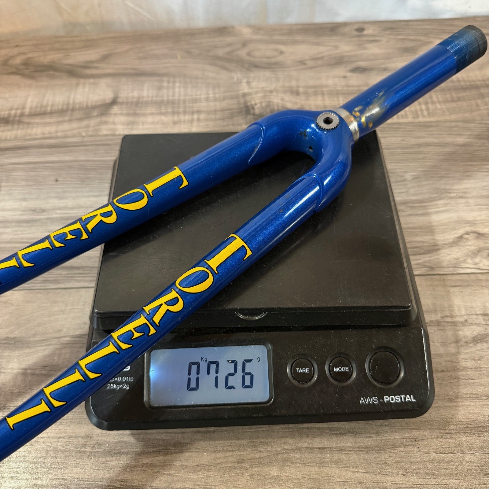 Torelli 700c Road Fork 1-inch Threaded 132mm Blue