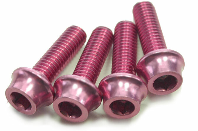 OMNI Racer WORLDS LIGHTEST Alloy Bottle Cage Bolts Set: 4-M5x15mm, 1.2g each!!